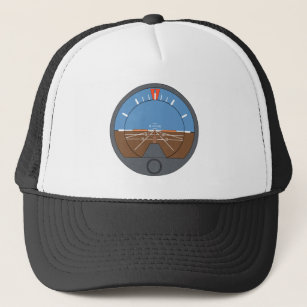 Attitude Indicator Aircraft Flight Instrument Trucker Hat