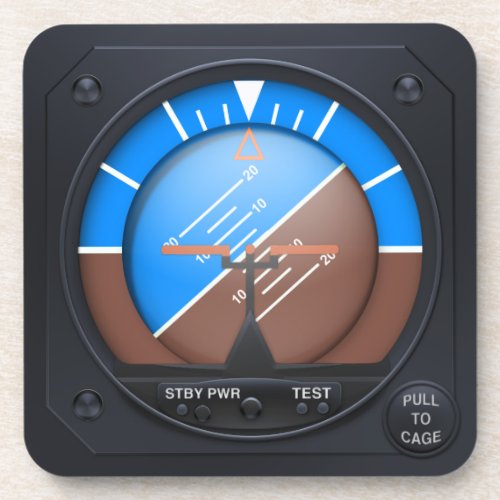 Attitude Indicator Coaster Set _ banked right