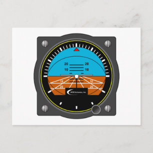 Attitude Indicator Postcard