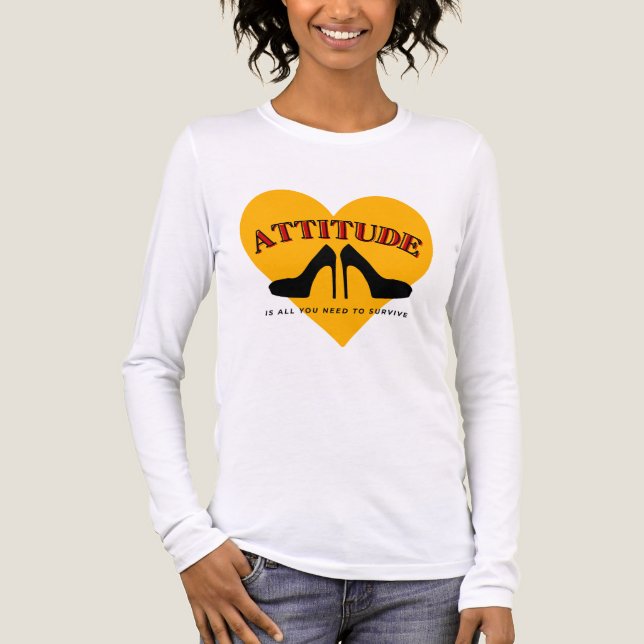 attitude is all you need Tri-Blend shirt (Front)