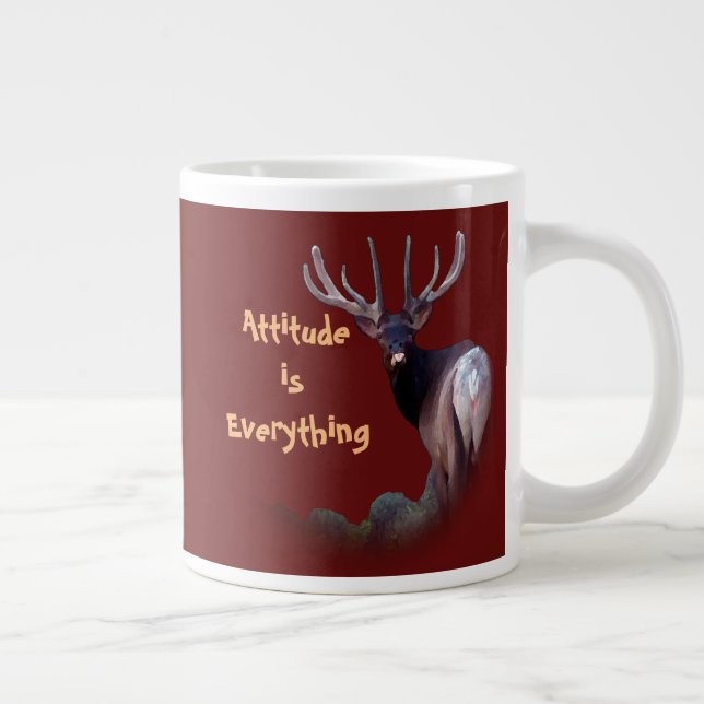 Attitude is Everything Giant Coffee Mug (Right)
