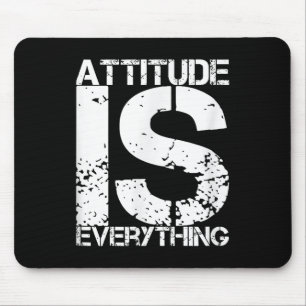 Attitude Is Everything - Insrational Quote Gift -  Mouse Pad