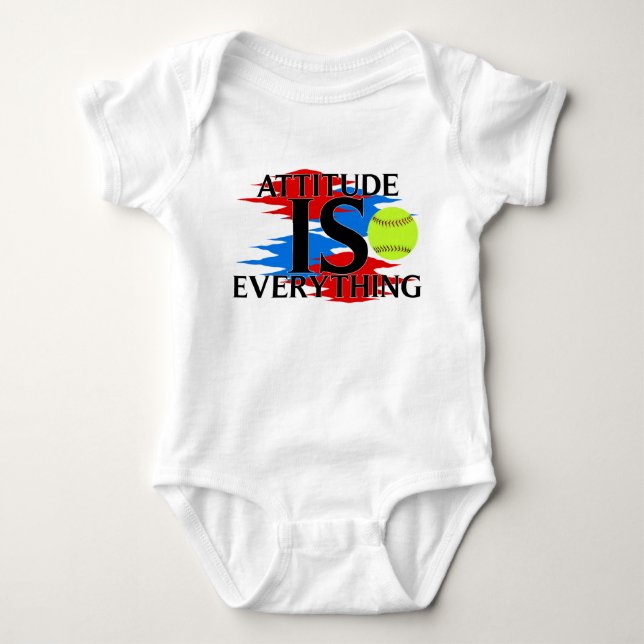 Attitude Is Everything Softball Shirt (Front)