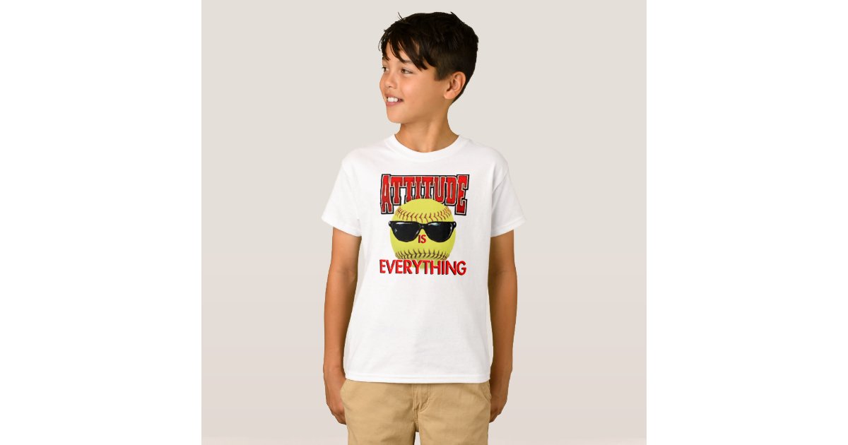 Attitude is EverythingSoftball TShirt Zazzle