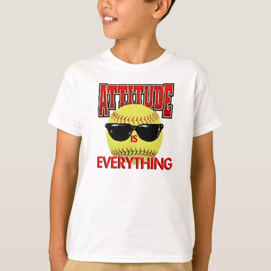Attitude is EverythingSoftball TShirt Zazzle