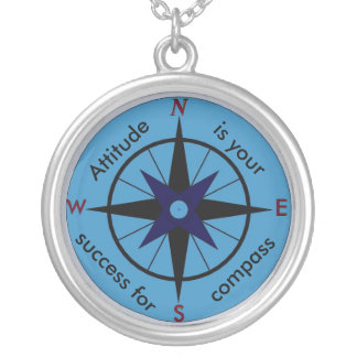 Attitude is your compass for success necklace