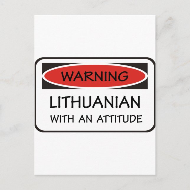 Attitude Lithuanian Postcard (Front)