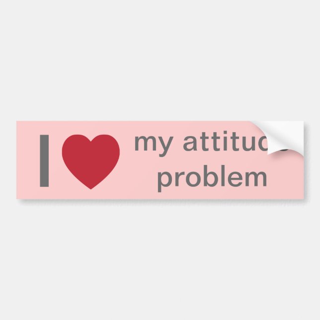 Attitude message bumper sticker (Front)