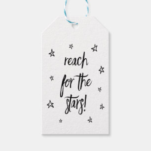 Attitude Motivational Quote Love Black Wedding Gift Tags