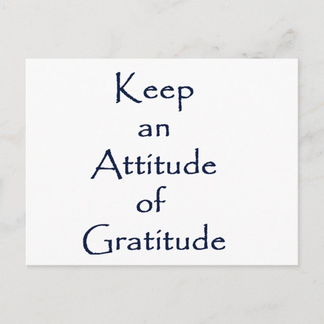 Attitude of Gratitude Postcard (Front)