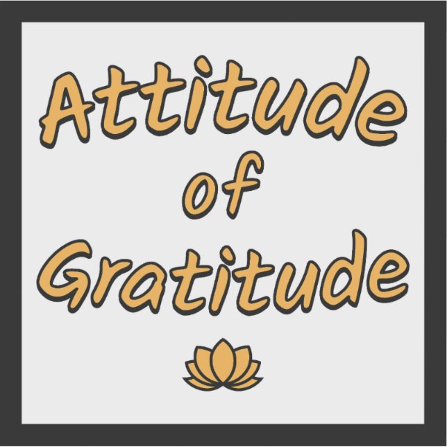 Attitude of Gratitude Sticker (Front)