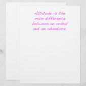 Attitude -  ordeal or adventure (Front/Back)
