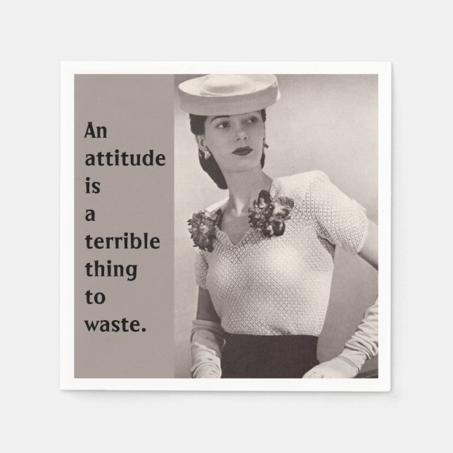 Attitude Paper Napkins (Front)