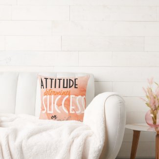 Attitude...Success Orange Heart Background
