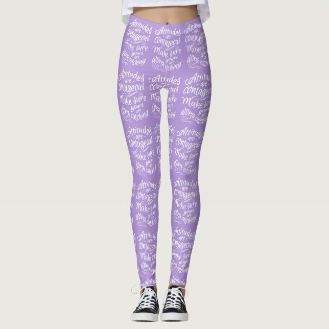 ATTITUDES custom color leggings (Front)