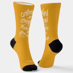 ATTITUDES custom name & color Socks