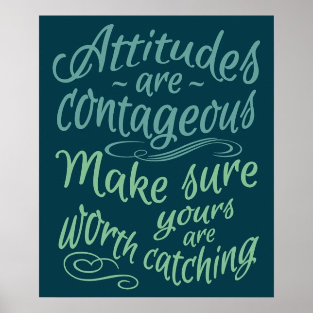 ATTITUDES motivational poster (Front)