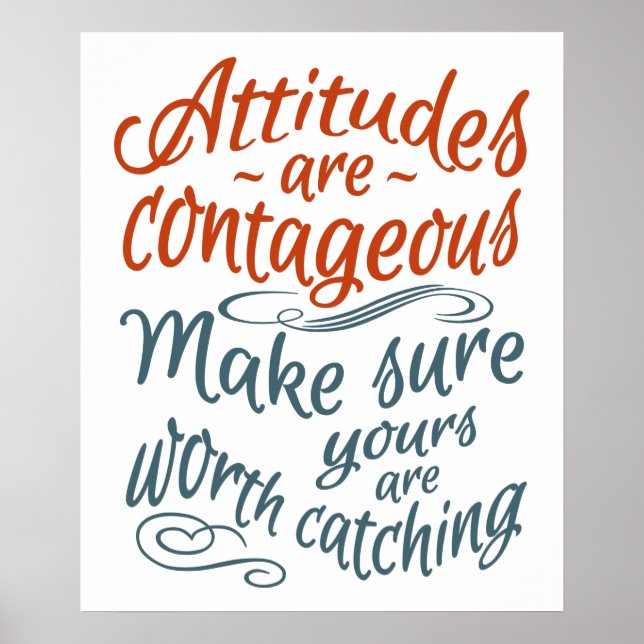 ATTITUDES motivational poster (Front)