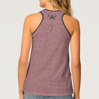 Attoni Bordeaux Linen Womens Sports Tank Top