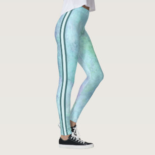 Attoni Ocean Blue Striped Leggings