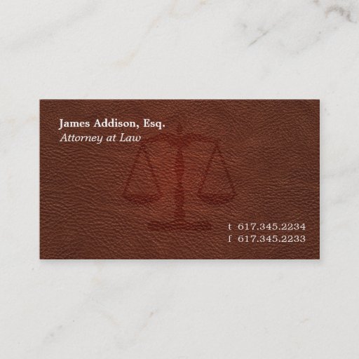 Customizable Attorney 102 business card