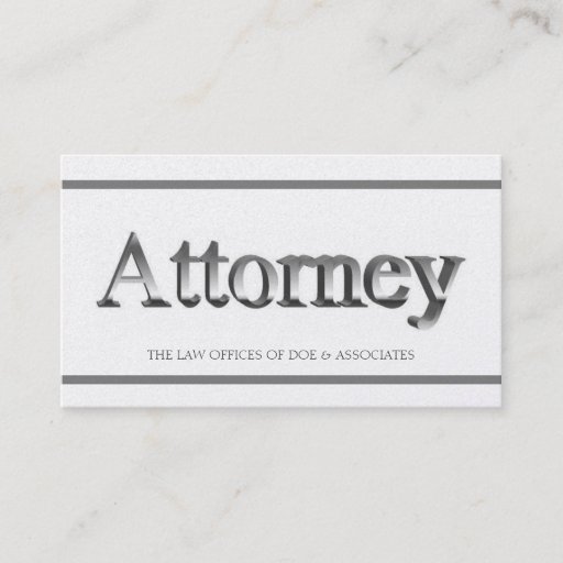 Customizable Attorney 3D Stripes Golden Business Card