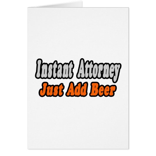 Attorney...Add Beer Cards (Front)