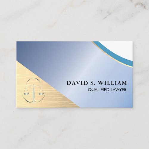 Attorney Advocate Lawyer template with logo  Business Card