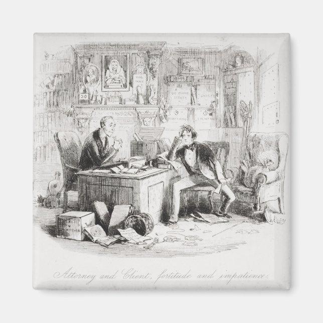 Attorney and Client, fortitude and impatience Magnet (Front)