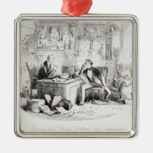 Attorney and Client, fortitude and impatience Metal Ornament