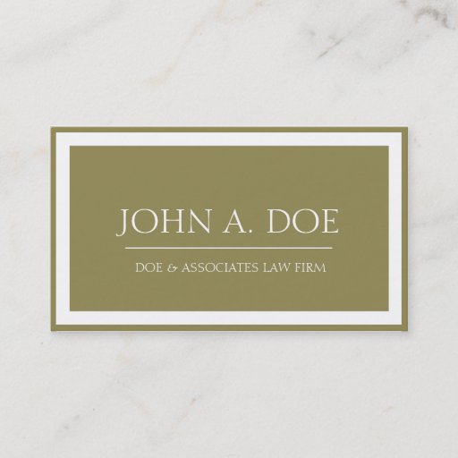 Customizable Attorney Antique Gold Center/Border W Business Cards
