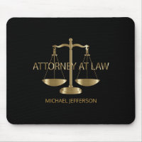 Attorney at Law - Black and Gold