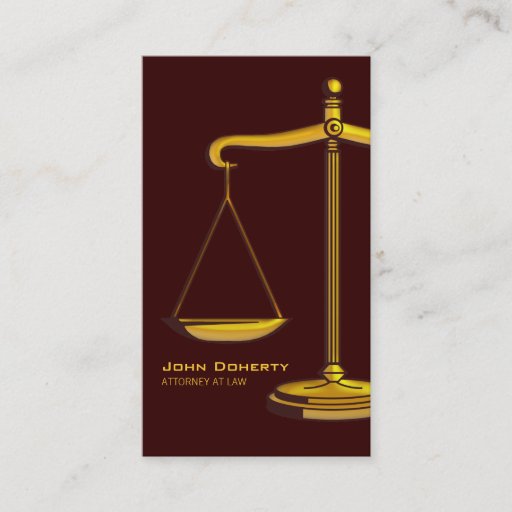 Customizable ATTORNEY AT LAW - Business Card