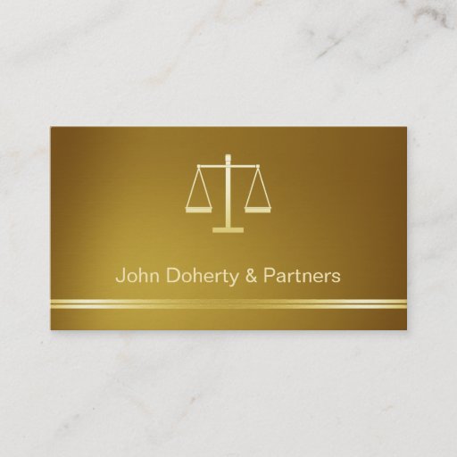 Customizable ATTORNEY AT LAW - Business Card