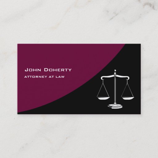 Customizable ATTORNEY AT LAW - Business Card