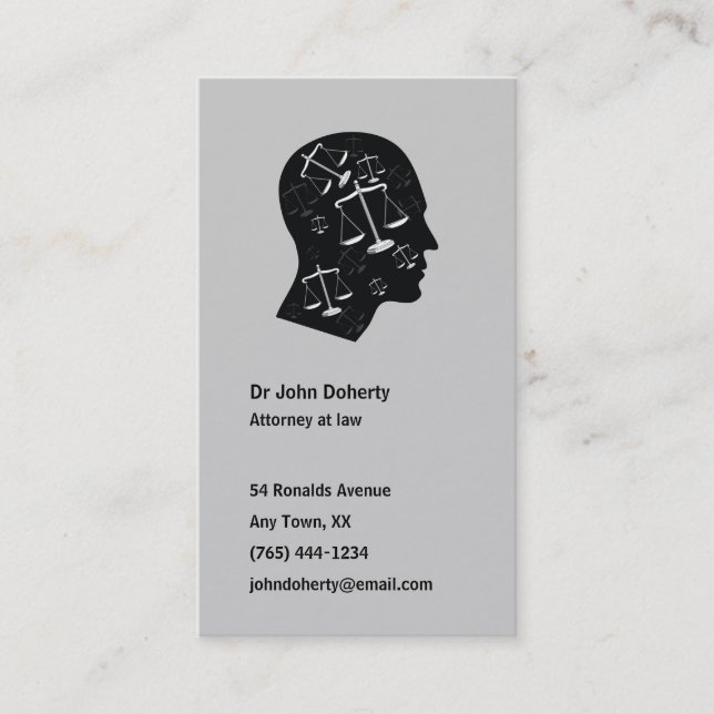 ATTORNEY AT LAW - Business Card (Front)