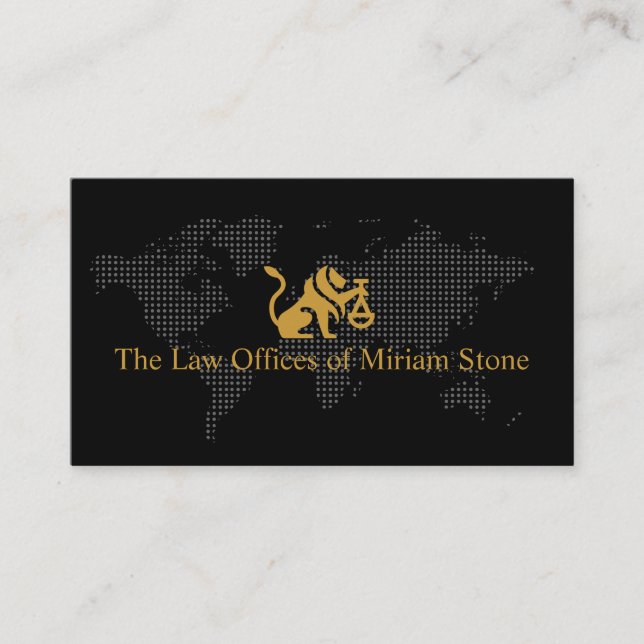Attorney at Law Business Card (Front)