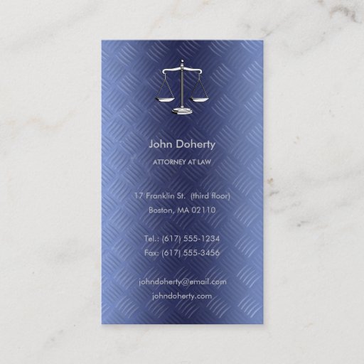 Customizable ATTORNEY AT LAW - Business Card