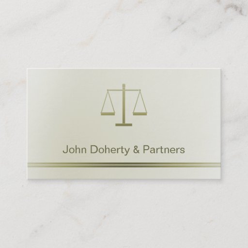 Customizable ATTORNEY AT LAW - Business Card