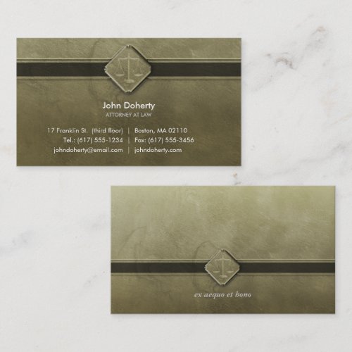ATTORNEY AT LAW - Business Card