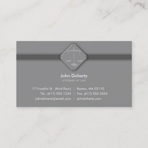 ATTORNEY AT LAW - Business Card