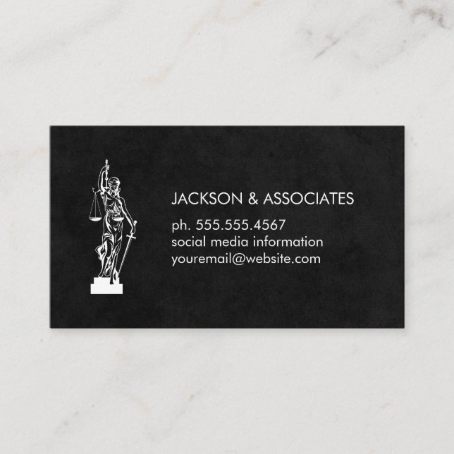 Attorney at Law Business Card (Front)