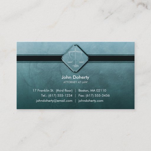 Customizable ATTORNEY AT LAW - Business Card