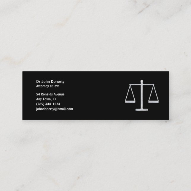 ATTORNEY AT LAW - Business Card (Front)