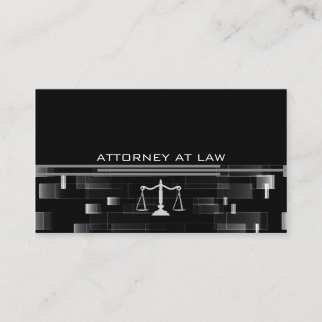 attorney at law business card (Front)