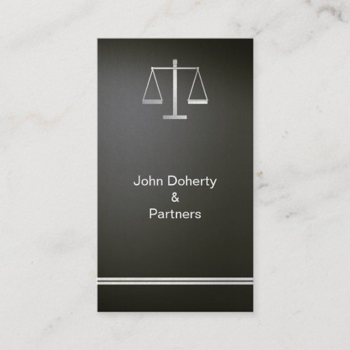 Customizable ATTORNEY AT LAW - Business Card