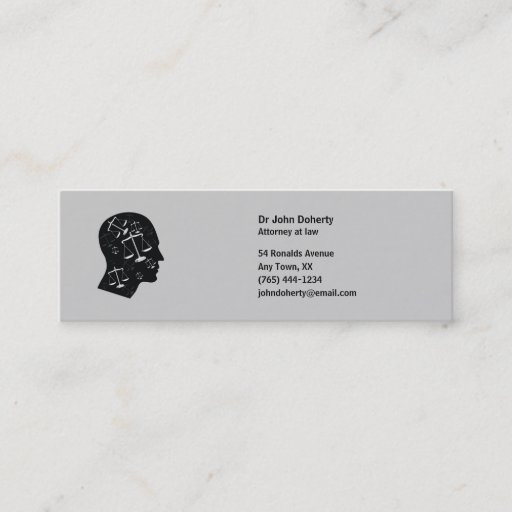Customizable ATTORNEY AT LAW - Business Card