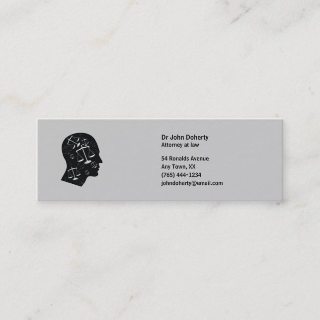 ATTORNEY AT LAW - Business Card (Front)