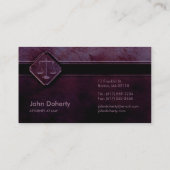 ATTORNEY AT LAW - Business Card (Back)