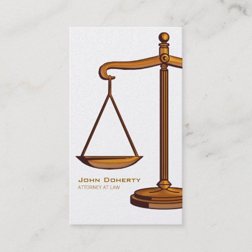 Customizable ATTORNEY AT LAW - Business Card